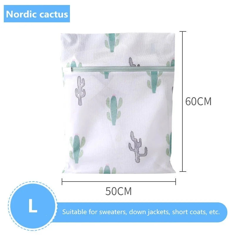Bolsa de Lavado con Estampado de Cactus