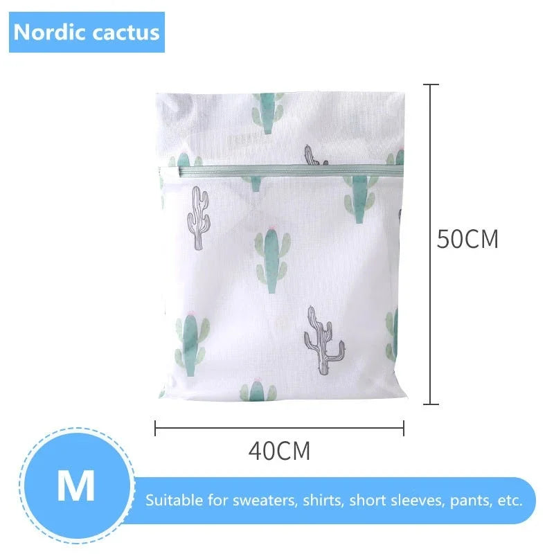 Bolsa de Lavado con Estampado de Cactus