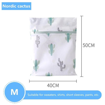 Bolsa de Lavado con Estampado de Cactus