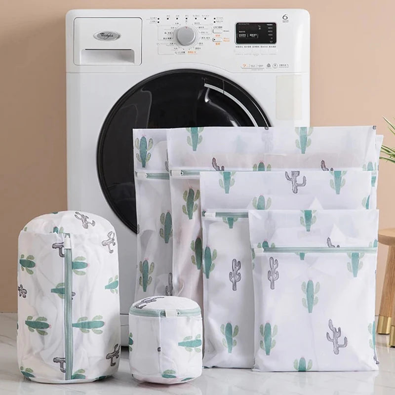 Bolsa de Lavado con Estampado de Cactus