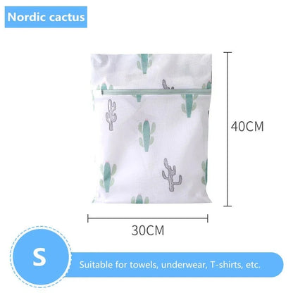Bolsa de Lavado con Estampado de Cactus