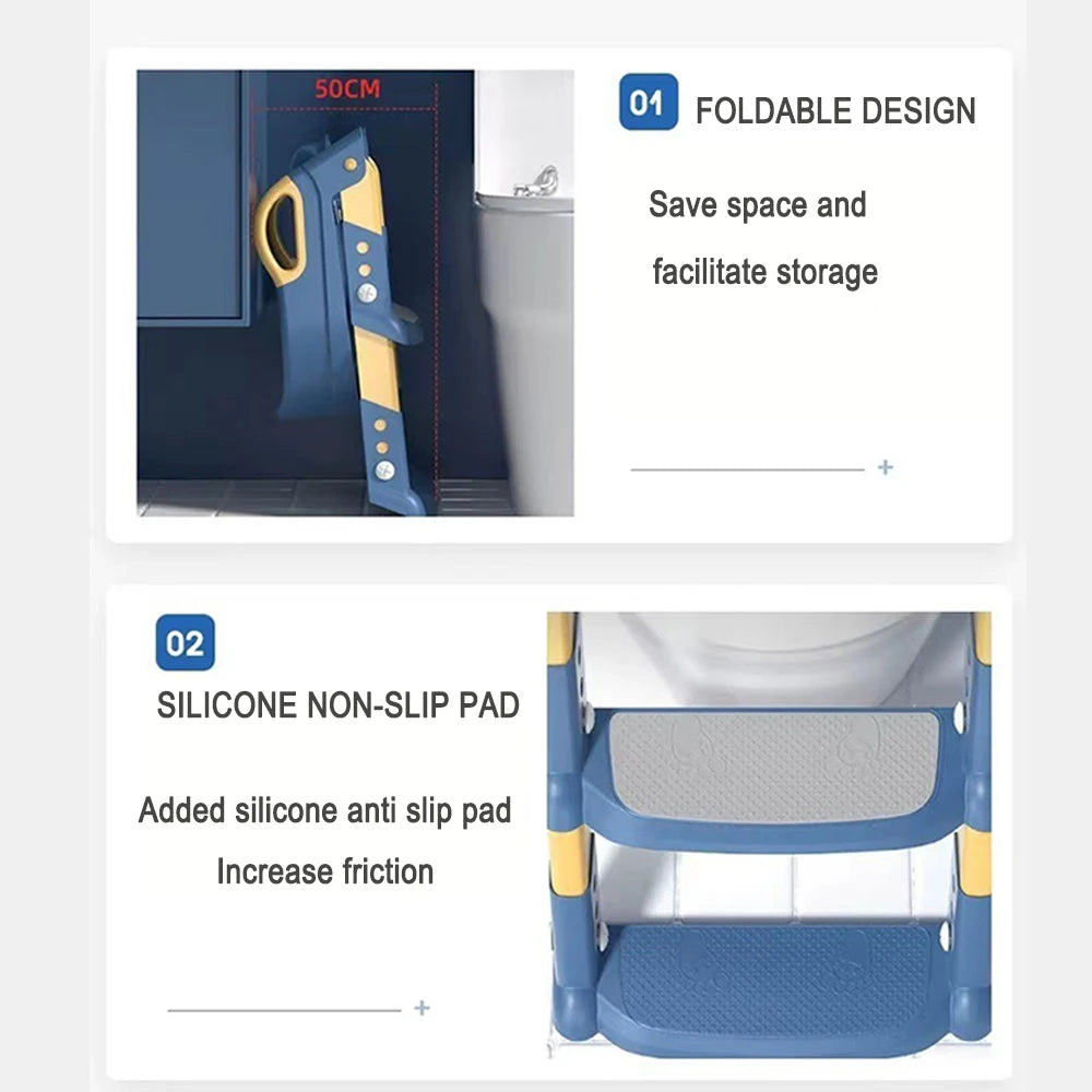 Escalera Reductor de Inodoro Plegable para Niños